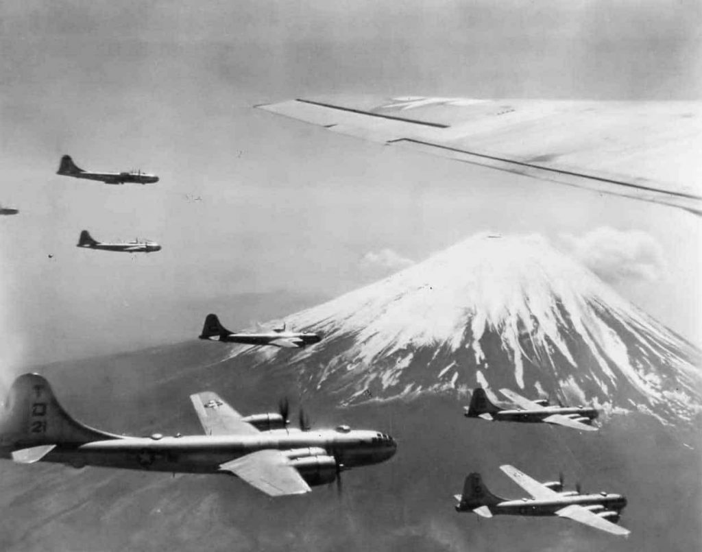 American War Planes Bombing Japan