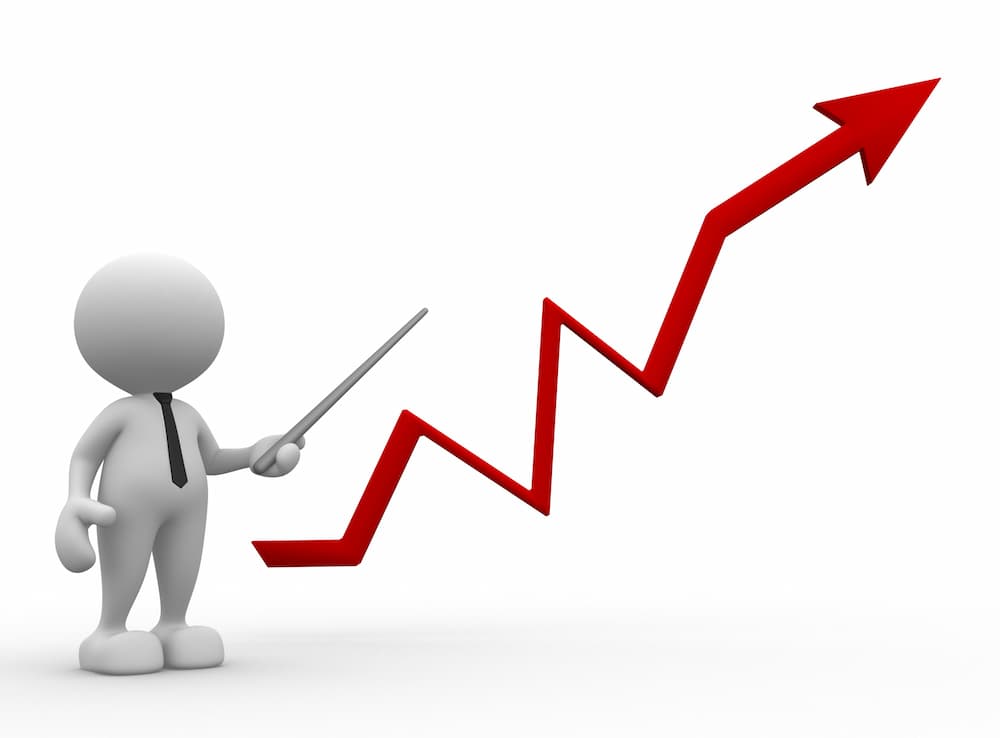 Japan's economic chart going up
