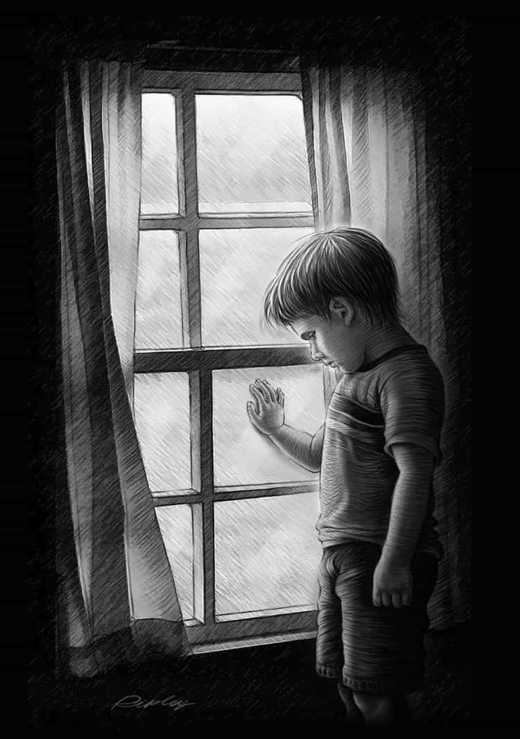 Lonely boy all alone