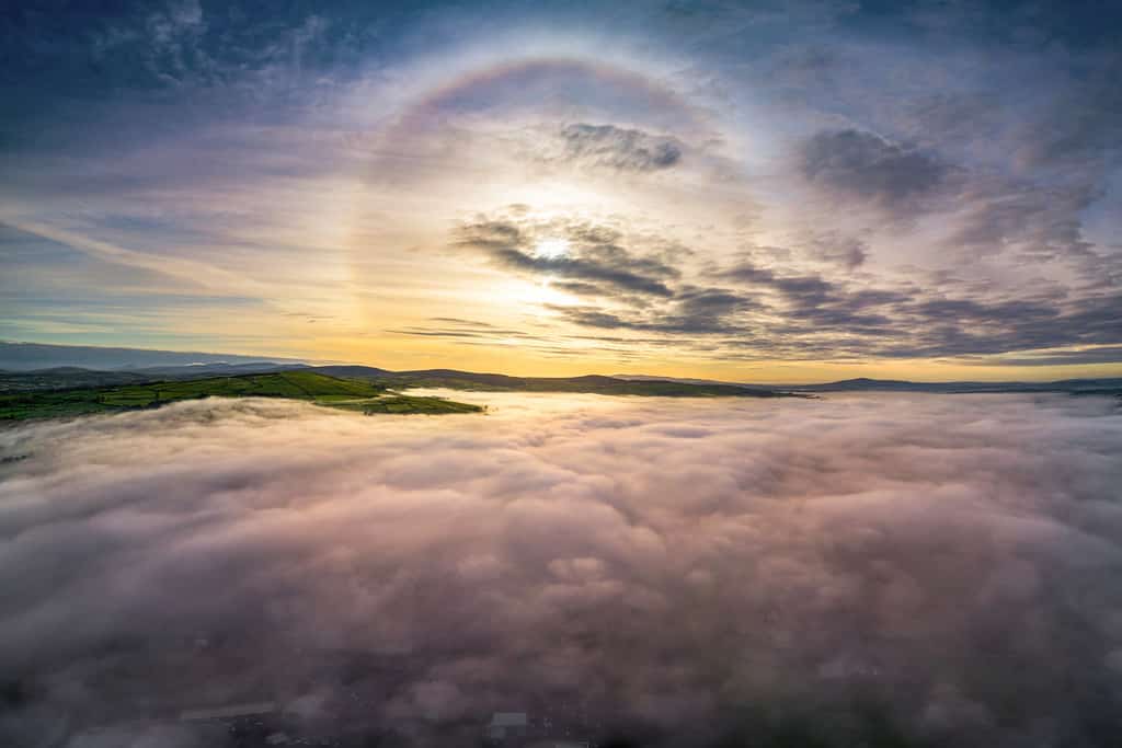 Circular Rainbow Sun Halo - Land Of The Rising Son