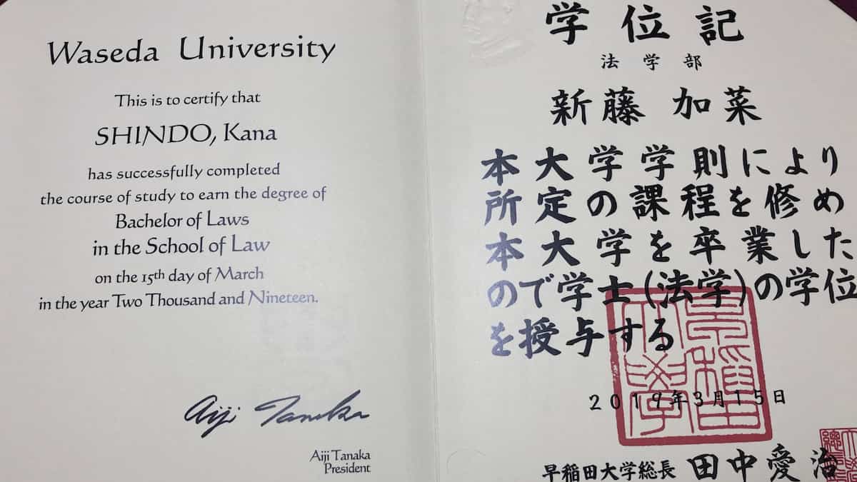 早稲田卒業書 - Land Of The Rising Son