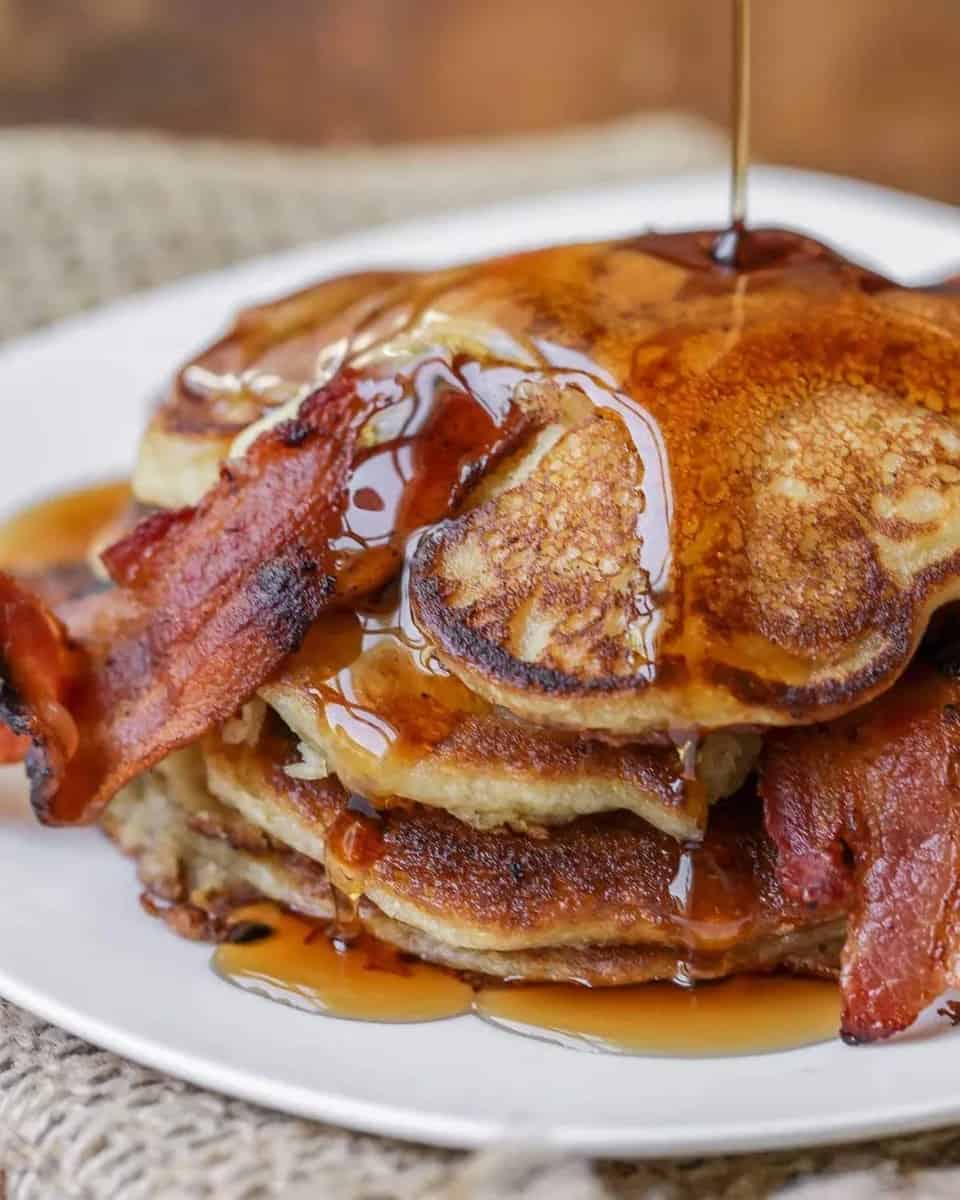 Pancakes Maple Syrup Bacon - Land Of The Rising Son