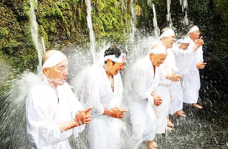 In the waterfall - Land Of The Rising Son