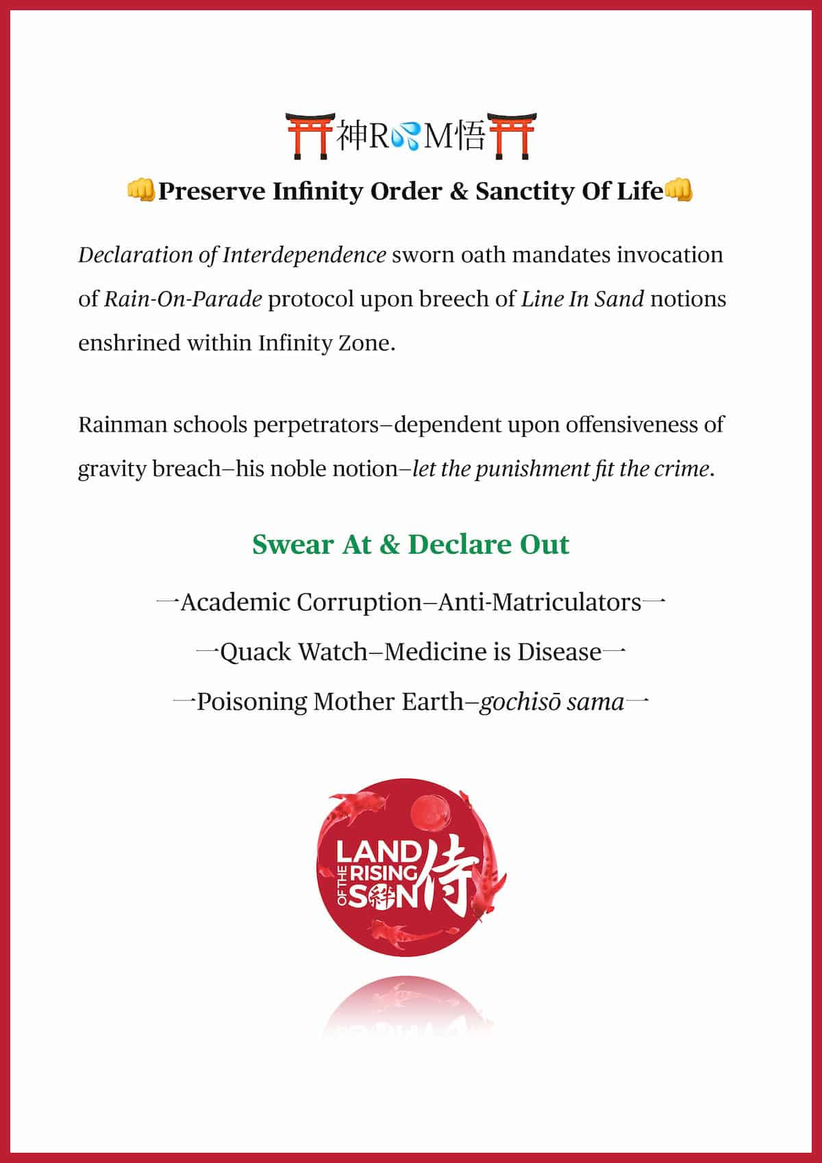 Declaration of Interdependence-E - Land ΩF The Rising SΩN - cybersensei-E1