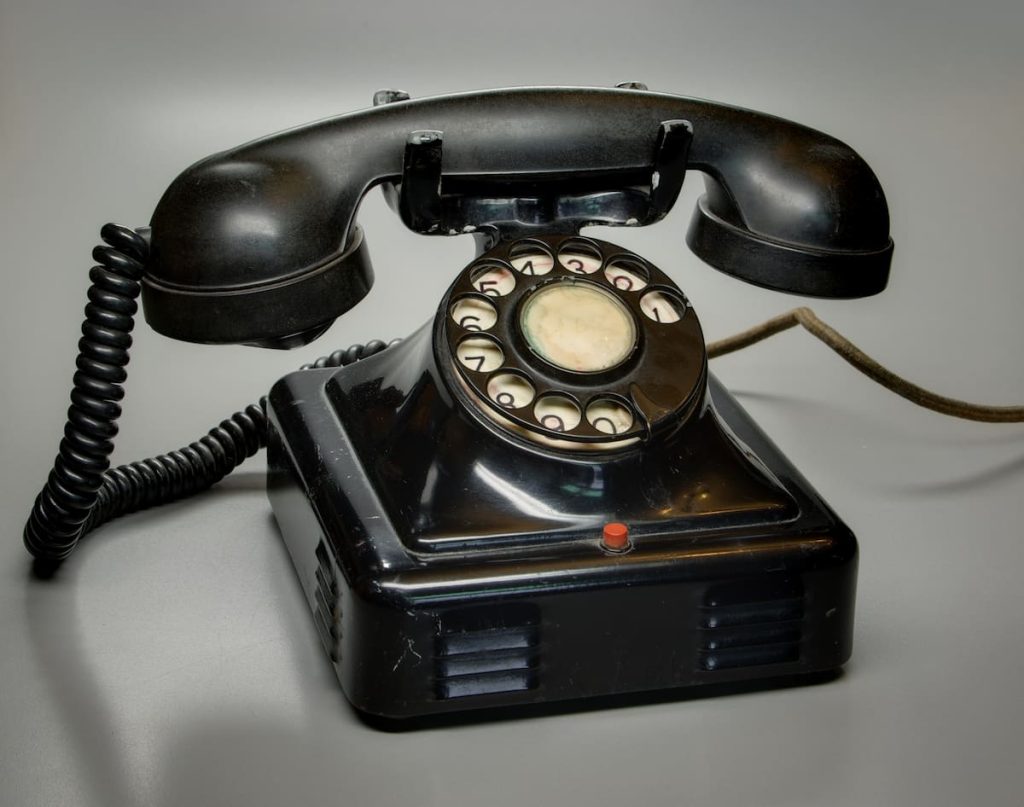 Classic Black Rotary Phone - Land Ωf The Rising SΩN - cybersensei