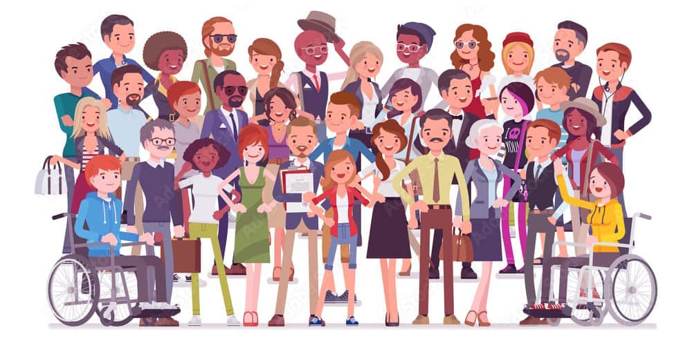 Diverse classes of people