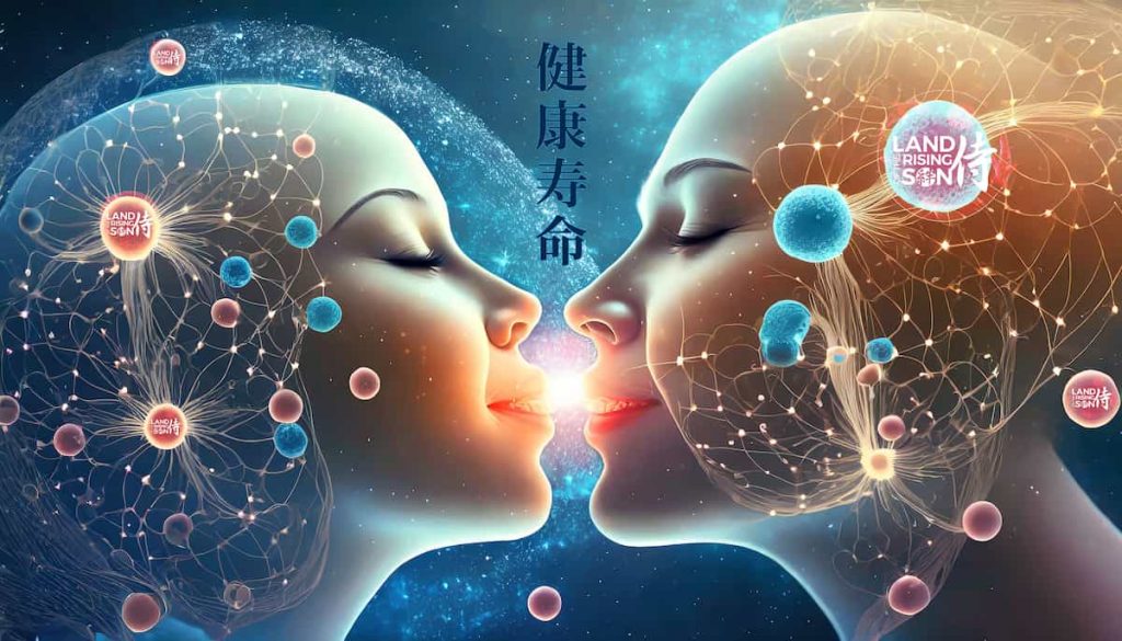Happy cells, molecules, atoms kissing each other