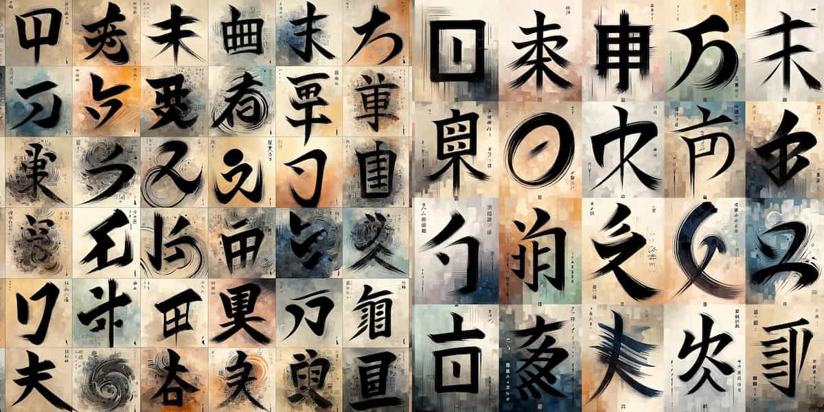 Abstract Kanji Chart