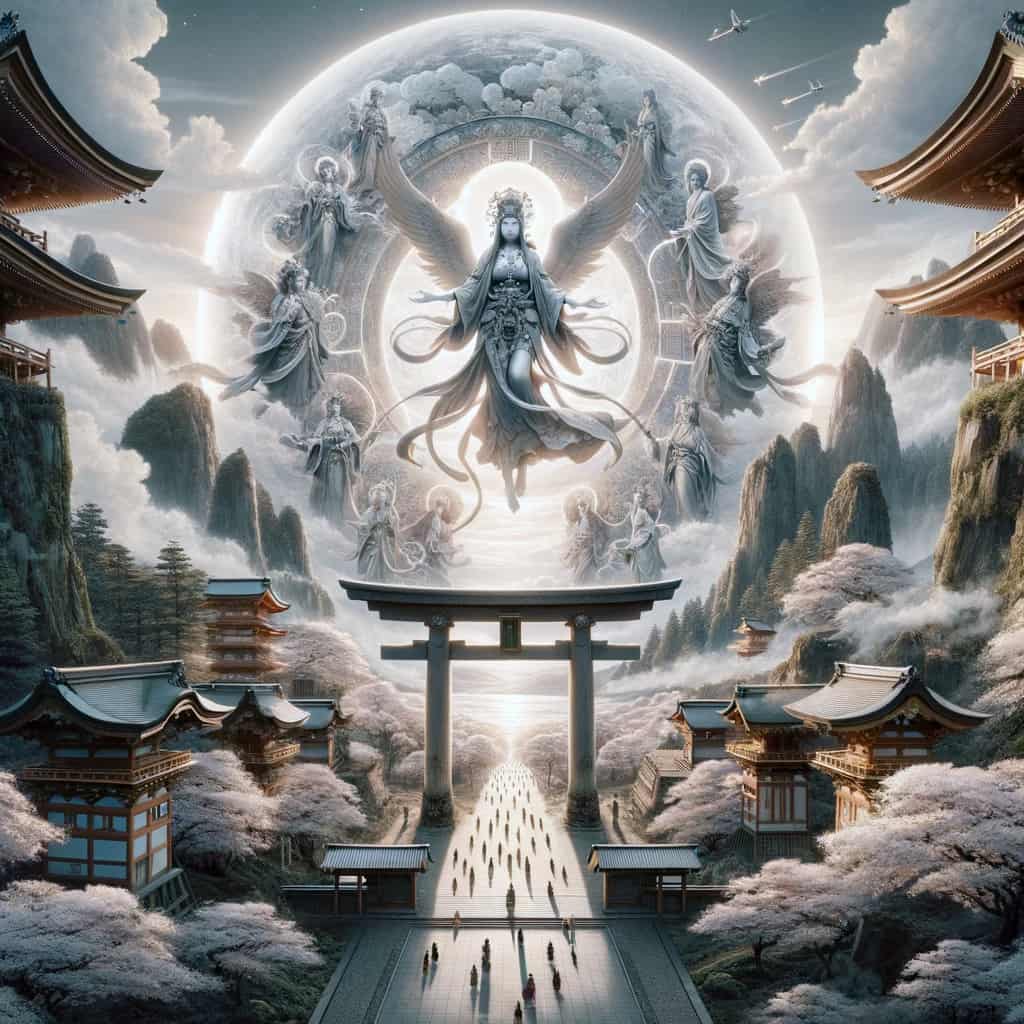 Amaterasu and the seven lucky gods
