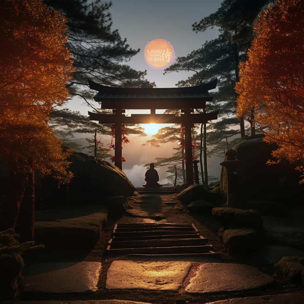 Praying at a Shinto Shrine