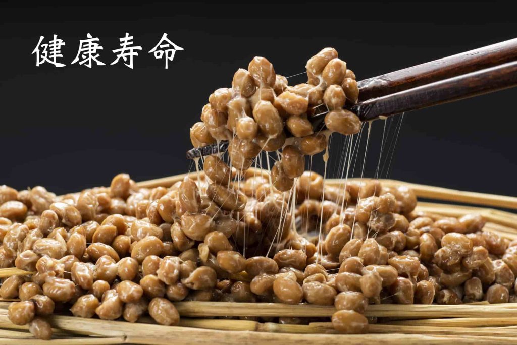 natto with sticky chopsticks