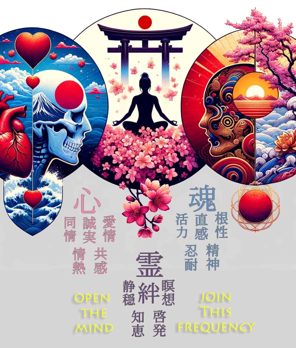heart mind and soul in Japanese