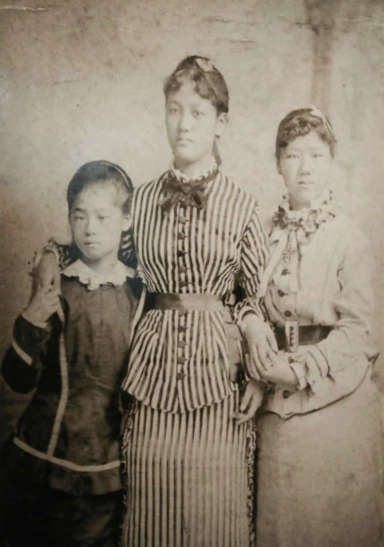 Umeko with Shigeko and Princess Oyama