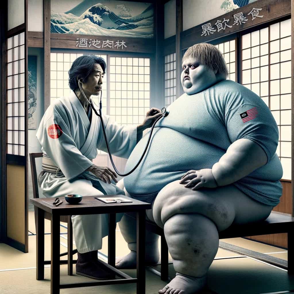 Fat American Japanee doctor