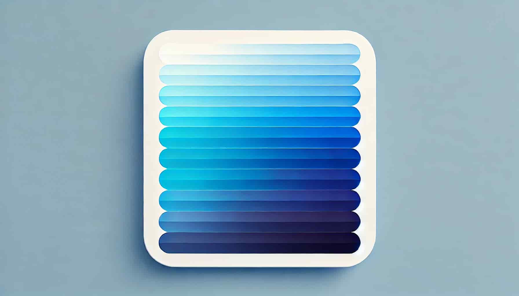 The shades of blue