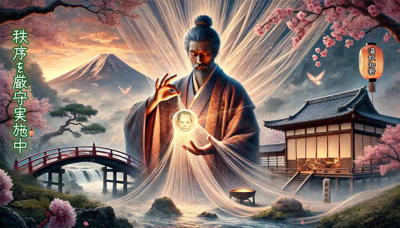Shotoku Taishi weaving the Japanese ancient constitution into the Japanese soul