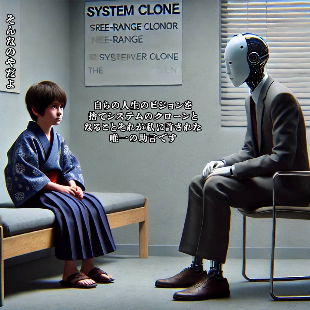 Give up on your vision of life and become a system clone is the only advice I am authorized to give