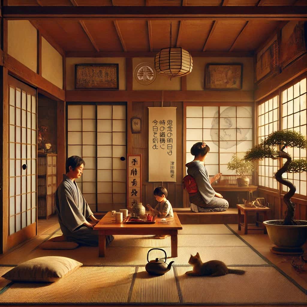 Japanese family in harmony