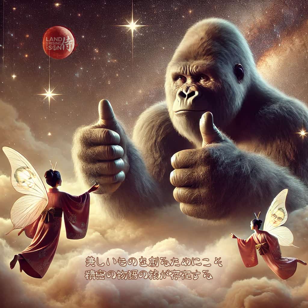 A silverback gorilla looking at his opposable thumbs in absolute wonder