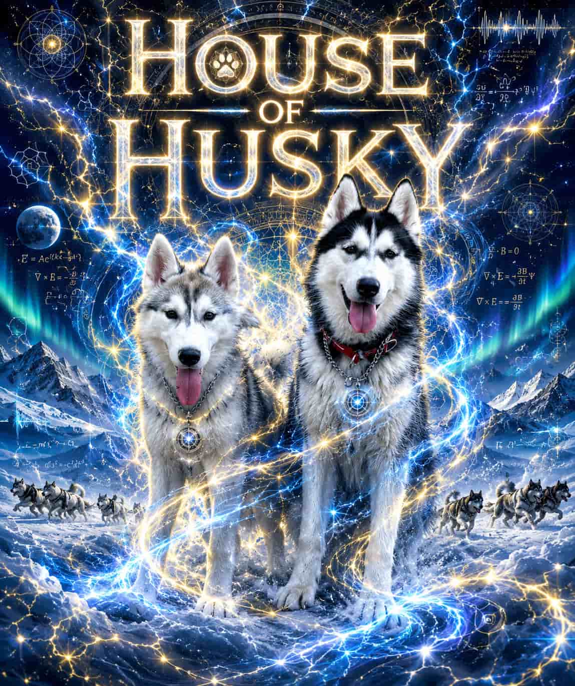 House of Husky Guardian Angels Clover and Seity